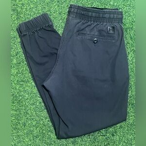 Under Armour Pants Mens Size Large Beige Zip Pockets Joggers Drawstring Logo